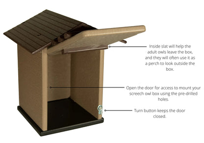 The "Skyward Guardian" Owl House & Kestrel Box | Poly Nesting Box | JCS Wildlife