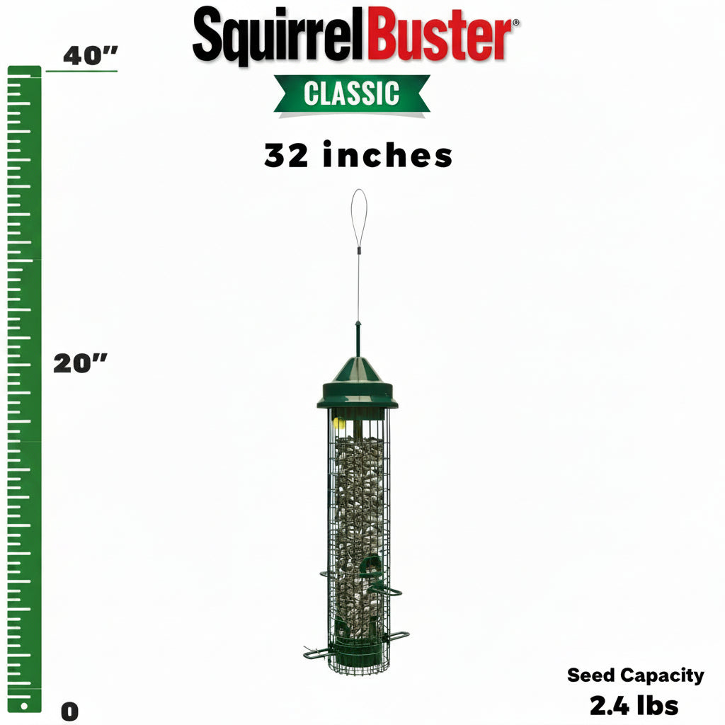 The 'Classic Guard' Squirrel-Proof Tube Feeder