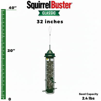The 'Classic Guard' Squirrel-Proof Tube Feeder