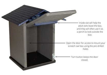 The "Skyward Guardian" Owl House & Kestrel Box | Poly Nesting Box | JCS Wildlife