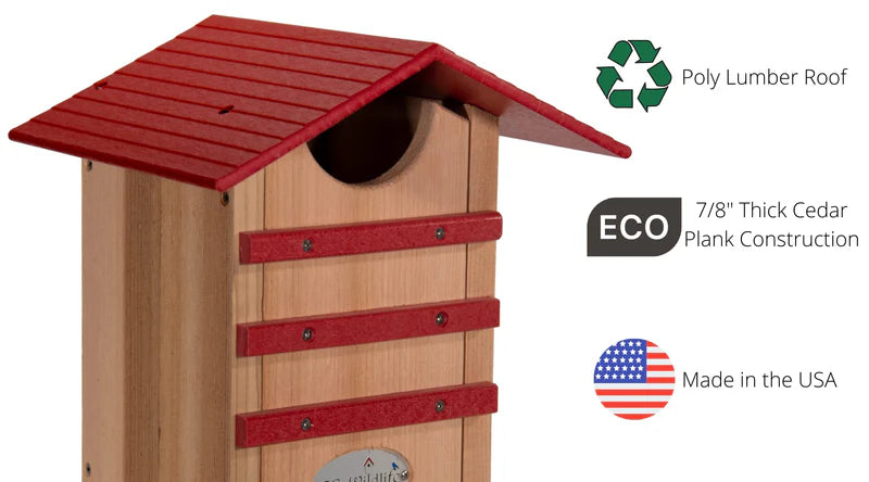 The "Nocturnal Nursery" Owl House | Cedar & Poly Nesting Box | JCS Wildlife