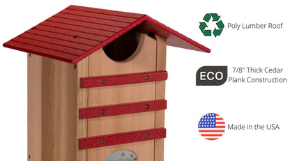 The "Nocturnal Nursery" Owl House | Cedar & Poly Nesting Box | JCS Wildlife