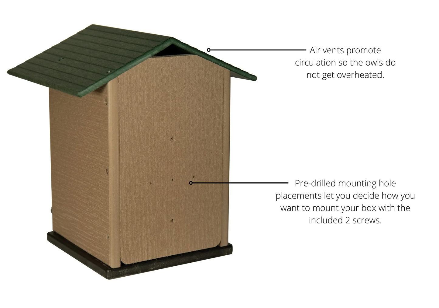 The "Skyward Guardian" Owl House & Kestrel Box | Poly Nesting Box | JCS Wildlife