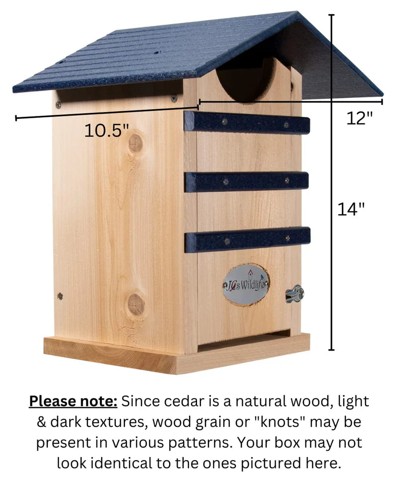 The "Nocturnal Nursery" Owl House | Cedar & Poly Nesting Box | JCS Wildlife