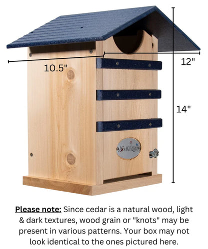 The "Nocturnal Nursery" Owl House | Cedar & Poly Nesting Box | JCS Wildlife