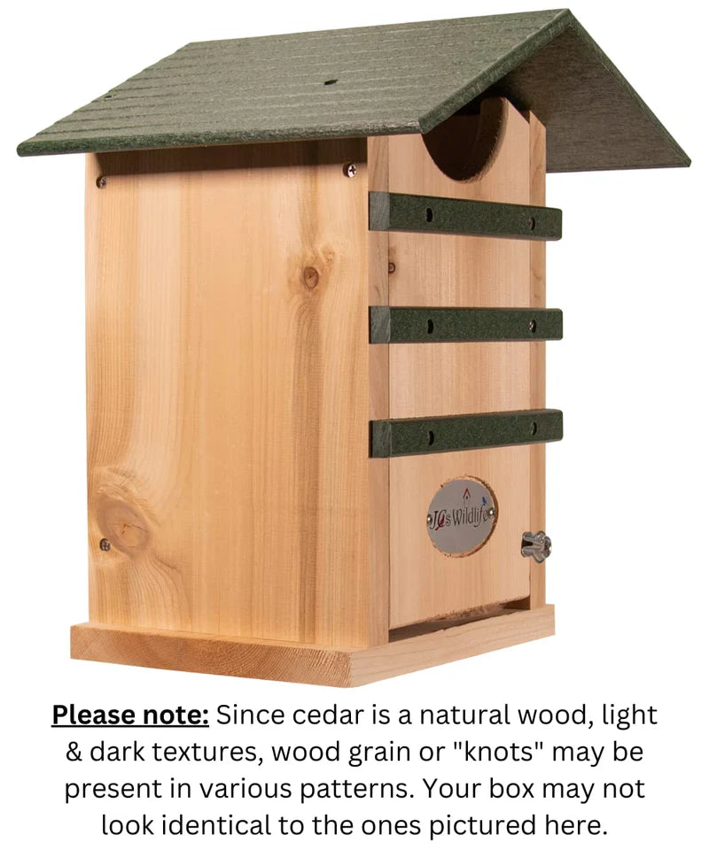 The "Nocturnal Nursery" Owl House | Cedar & Poly Nesting Box | JCS Wildlife