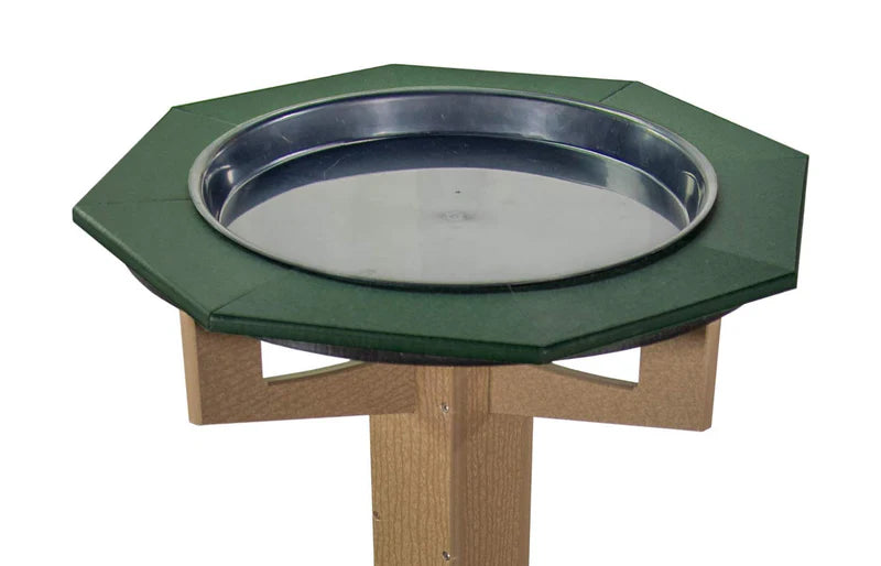 The 'Aqua-gon' Pedestal Bird Bath | 33-Inch Poly Bird Waterer