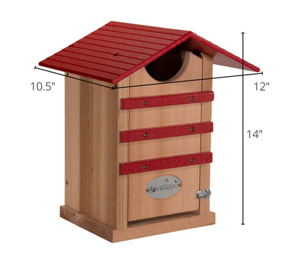 The "Nocturnal Nursery" Owl House | Cedar & Poly Nesting Box | JCS Wildlife