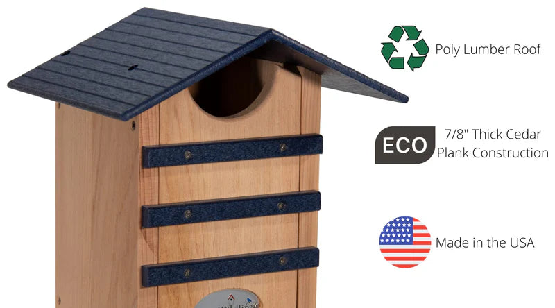 The "Nocturnal Nursery" Owl House | Cedar & Poly Nesting Box | JCS Wildlife