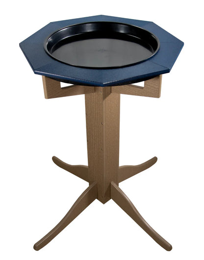 The 'Aqua-gon' Pedestal Bird Bath | 33-Inch Poly Bird Waterer