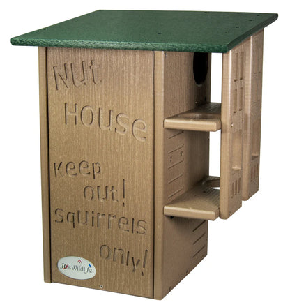 The "Poly-Summit" Nut House Citadel | Heavy-Duty Poly Squirrel Nesting Box | JCS Wildlife