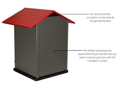 The "Skyward Guardian" Owl House & Kestrel Box | Poly Nesting Box | JCS Wildlife