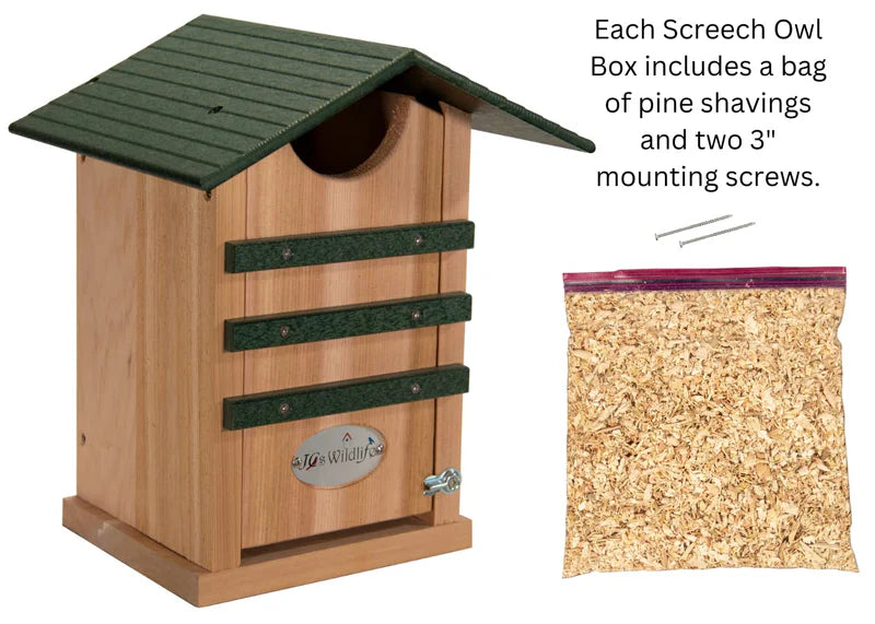 The "Nocturnal Nursery" Owl House | Cedar & Poly Nesting Box | JCS Wildlife