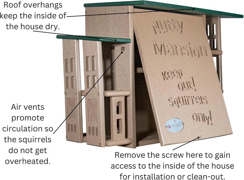 The "Poly-Summit" Nutty Mansion | Multi-Tiered Dual-Chamber Squirrel Habitat | JCS Wildlife