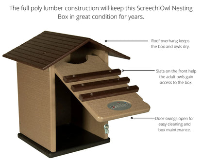 The "Skyward Guardian" Owl House & Kestrel Box | Poly Nesting Box | JCS Wildlife