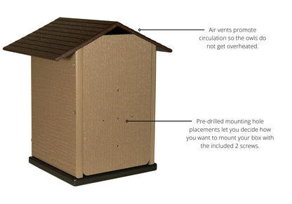 The "Skyward Guardian" Owl House & Kestrel Box | Poly Nesting Box | JCS Wildlife