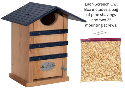 The "Nocturnal Nursery" Owl House | Cedar & Poly Nesting Box | JCS Wildlife