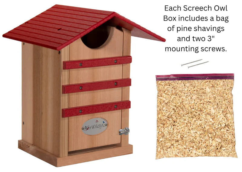 The "Nocturnal Nursery" Owl House | Cedar & Poly Nesting Box | JCS Wildlife
