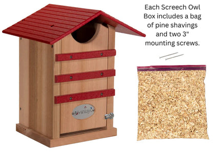 The "Nocturnal Nursery" Owl House | Cedar & Poly Nesting Box | JCS Wildlife