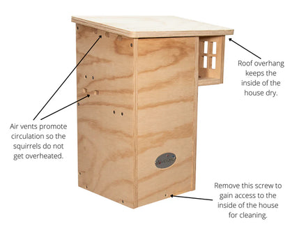 The "Apex Arbor" Sentry | Baffle-Protected Squirrel Nesting Box | JCS Wildlife