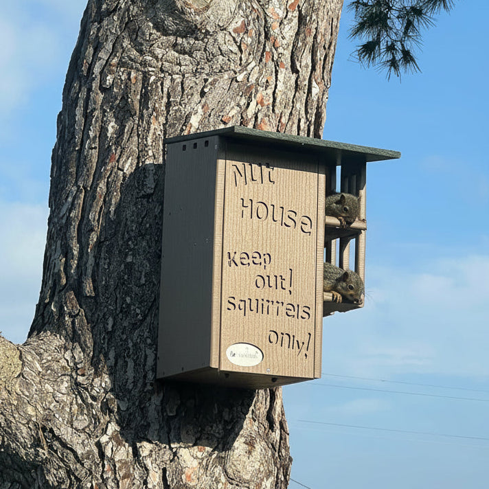 The "Poly-Summit" Nut House Citadel | Heavy-Duty Poly Squirrel Nesting Box | JCS Wildlife