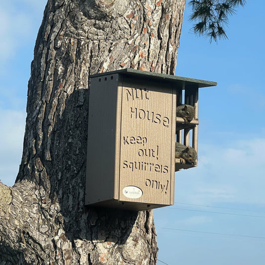 The "Poly-Summit" Nut House Citadel | Heavy-Duty Poly Squirrel Nesting Box | JCS Wildlife