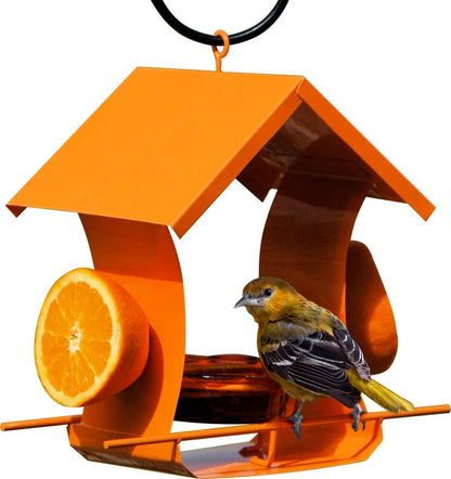 The Oriole Citrus Sanctuary Feeder | Tri-Modal Steel Feeding 6-Station | Woodlink