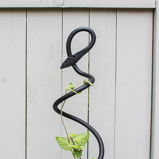 The 'Twist & Sprout' Spiral Garden Trellis | Achla Designs Black Wrought Iron Spiral Trellis Set of 3