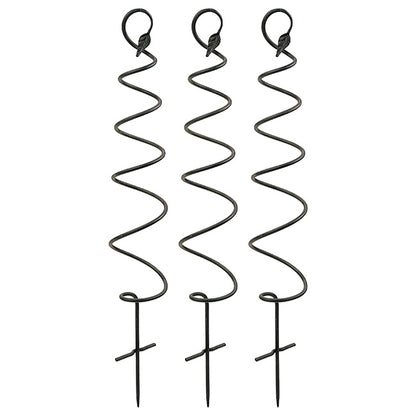 The 'Twist & Sprout' Spiral Garden Trellis | Achla Designs Black Wrought Iron Spiral Trellis Set of 3