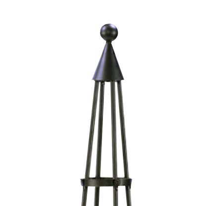 The 'Spire & Climb' Garden Obelisk | Achla Designs Graphite Metal Trellis