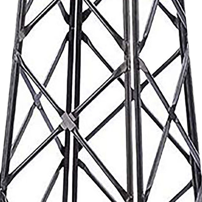 The 'Iron Spire' Lattice Obelisk | Achla Designs Graphite Wrought Iron Garden Trellis
