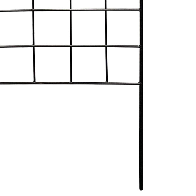 The 'Grow Grid' Narrow Screen Trellis | American GardenWorks 64.25" Matte Black Steel Garden Trellis
