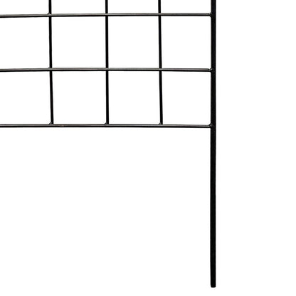 The 'Grow Grid' Narrow Screen Trellis | American GardenWorks 64.25" Matte Black Steel Garden Trellis