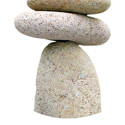 The 'Apex' Seven-Stone River Cairn | 10" Natural Stacking Stones Garden Art