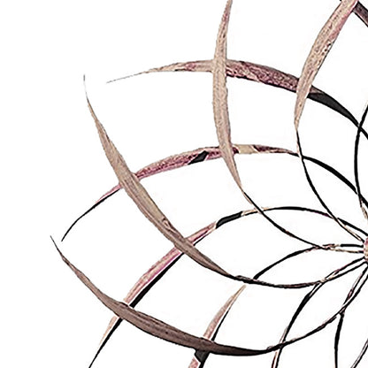 The Starburst Kinetic Foundation | 75" Steel Pinwheel Wind Spinner | Ancient Graffiti