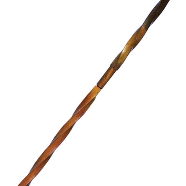 The Copper Bloom | 87" Extra-Large Double Kinetic Wind Sculpture | Flamed Copper | Ancient Graffiti