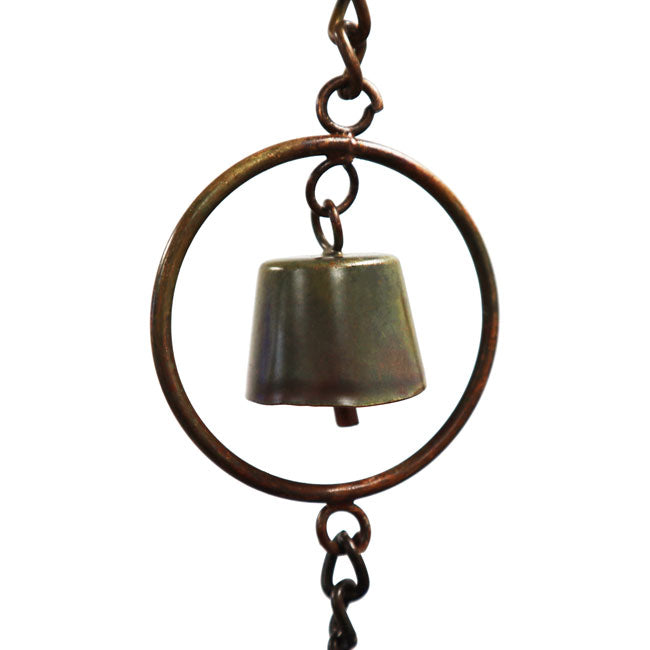 The Florentine Flora Umbrella | 95" Colorful Floral Steel Bell Rain Chain | Ancient Graffiti