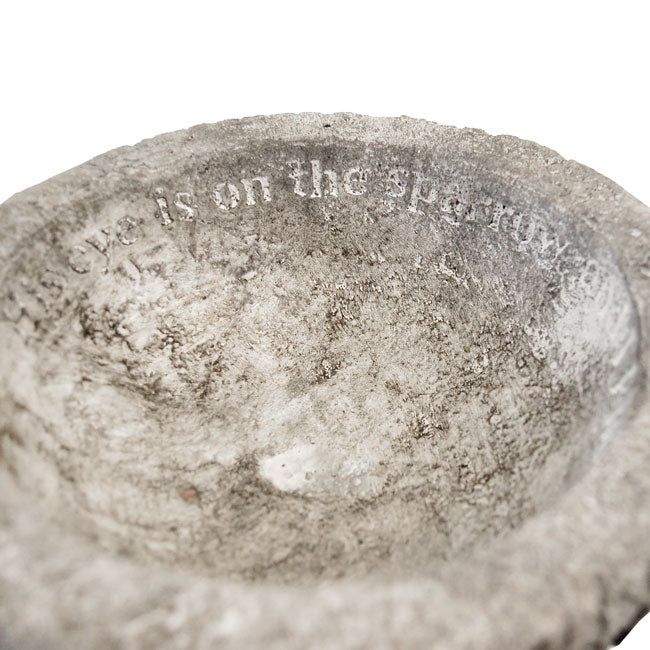 The "Providence" Stone Bird Bath | Hand-Cast Concrete Garden Basin | Athens Stonecasting