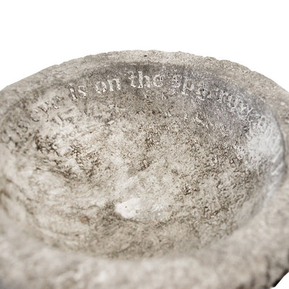 The "Providence" Stone Bird Bath | Hand-Cast Concrete Garden Basin | Athens Stonecasting