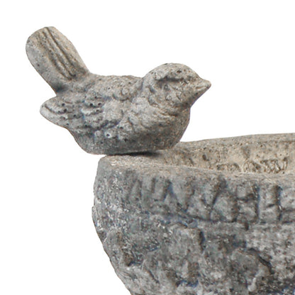 The "Providence" Stone Bird Bath | Hand-Cast Concrete Garden Basin | Athens Stonecasting