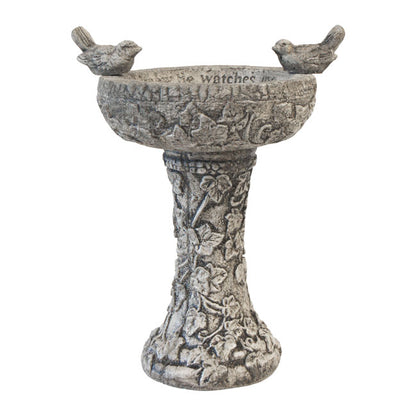 The "Providence" Stone Bird Bath | Hand-Cast Concrete Garden Basin | Athens Stonecasting