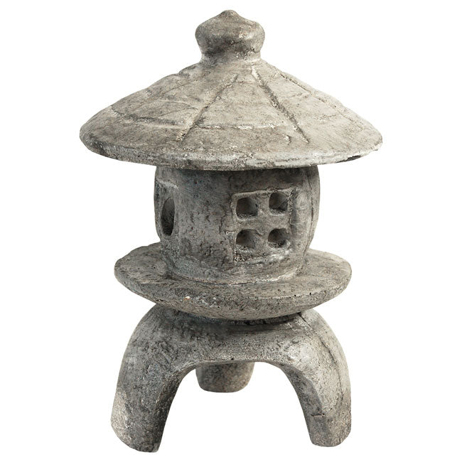 The 'Tiny Temple' Garden Pagoda Statue | Athens Stonecasting Pre-Aged Concrete Garden Pagoda