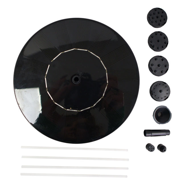 The 'Backyard Eclipse' Solar Birdbath Fountain | Austram Solar-Powered Fountain Disc & Pump
