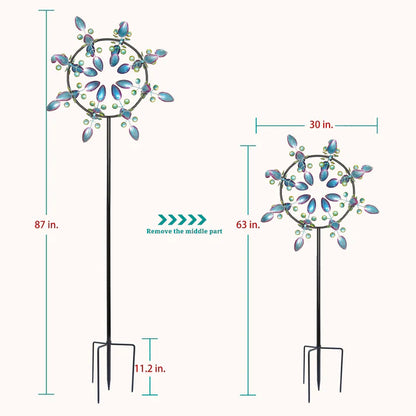 The Pearlescent Pirouetting Portal Kinetic Wind Spinner