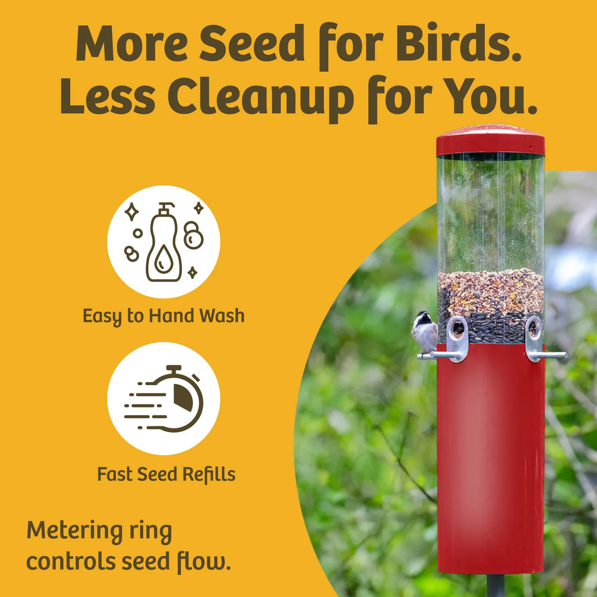 The 'Seed Sentinel' Squirrel-Proof Pole Bird Feeder