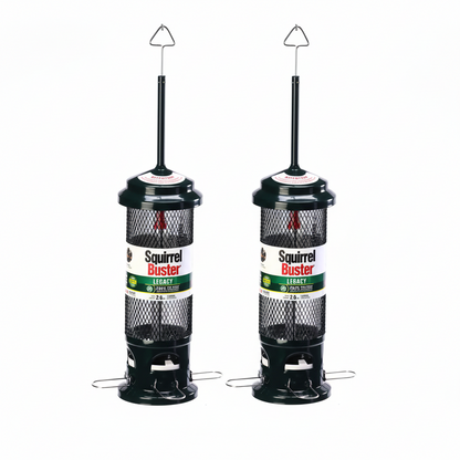 The "Dual-Horizon" Squirrel-Buster Legacy Bird Feeder | 2-Pack Coordinated Exclusion Set | Brome