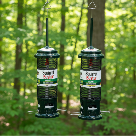 The "Dual-Horizon" Squirrel-Buster Legacy Bird Feeder | 2-Pack Coordinated Exclusion Set | Brome