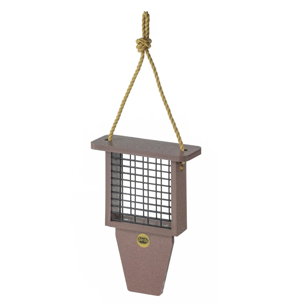 The 'Prop & Perch' Suet Feeder | Birds Choice Recycled Poly Tail Prop Single-Cake Woodpecker Habitat Station