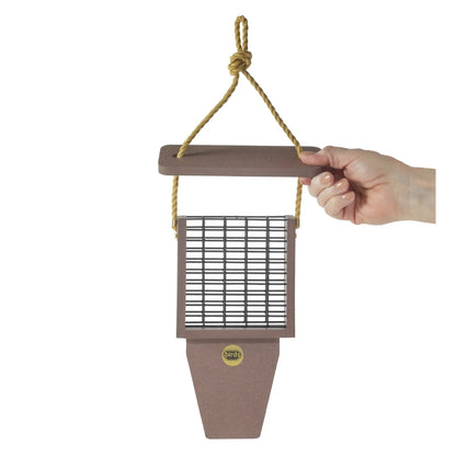 The 'Prop & Perch' Suet Feeder | Birds Choice Recycled Poly Tail Prop Single-Cake Woodpecker Habitat Station