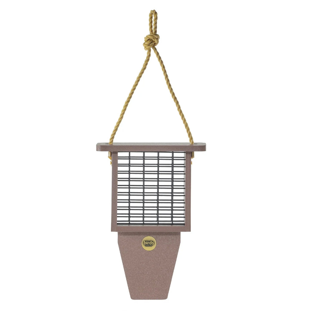 The 'Prop & Perch' Suet Feeder | Birds Choice Recycled Poly Tail Prop Single-Cake Woodpecker Habitat Station
